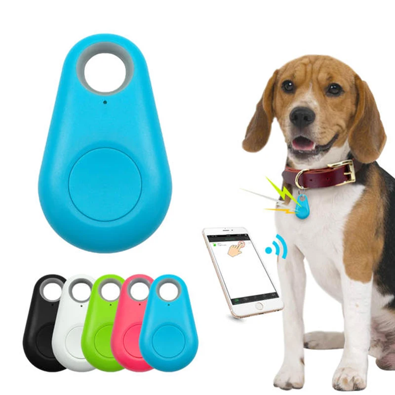 

Blue-tooth Smart Key Finder Locator for Kids Pet Key Wallet Car Cat Bag Luggage Phone Alarm Sensor Anti Lost GPS Tracker for Dog, White/blk/pink/green/blue