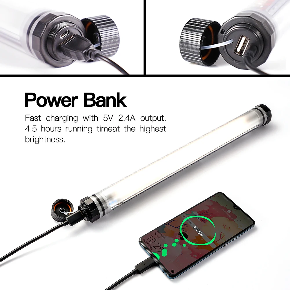 LUXCEO P7RGB Pro Waterproof Light Stick Handheld RGB LED Video Light Colorful Photographic Lighting Remote Control