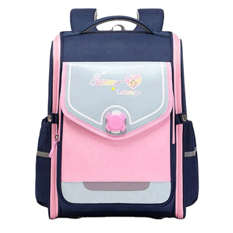 

2023 new British style student schoolbag 1-6 grade spine care shoulder bag waterproof school bag