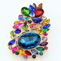 

Fashion Rhinestone Brooch Wedding Garment crystal brooch Pin women Accessories Brooches MM963
