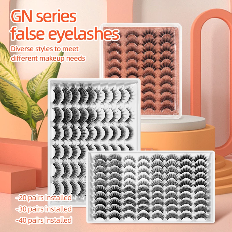 

3d faux mink eyelashes 20 pairs 30 pairs 40 pairs eyelashes book mix eyelashes styles