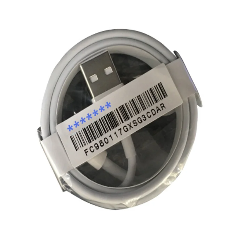 

Original For Apple iPhone charger Cable Foxconn E75 5ic 8ic Chip Usb Charging Cable, White