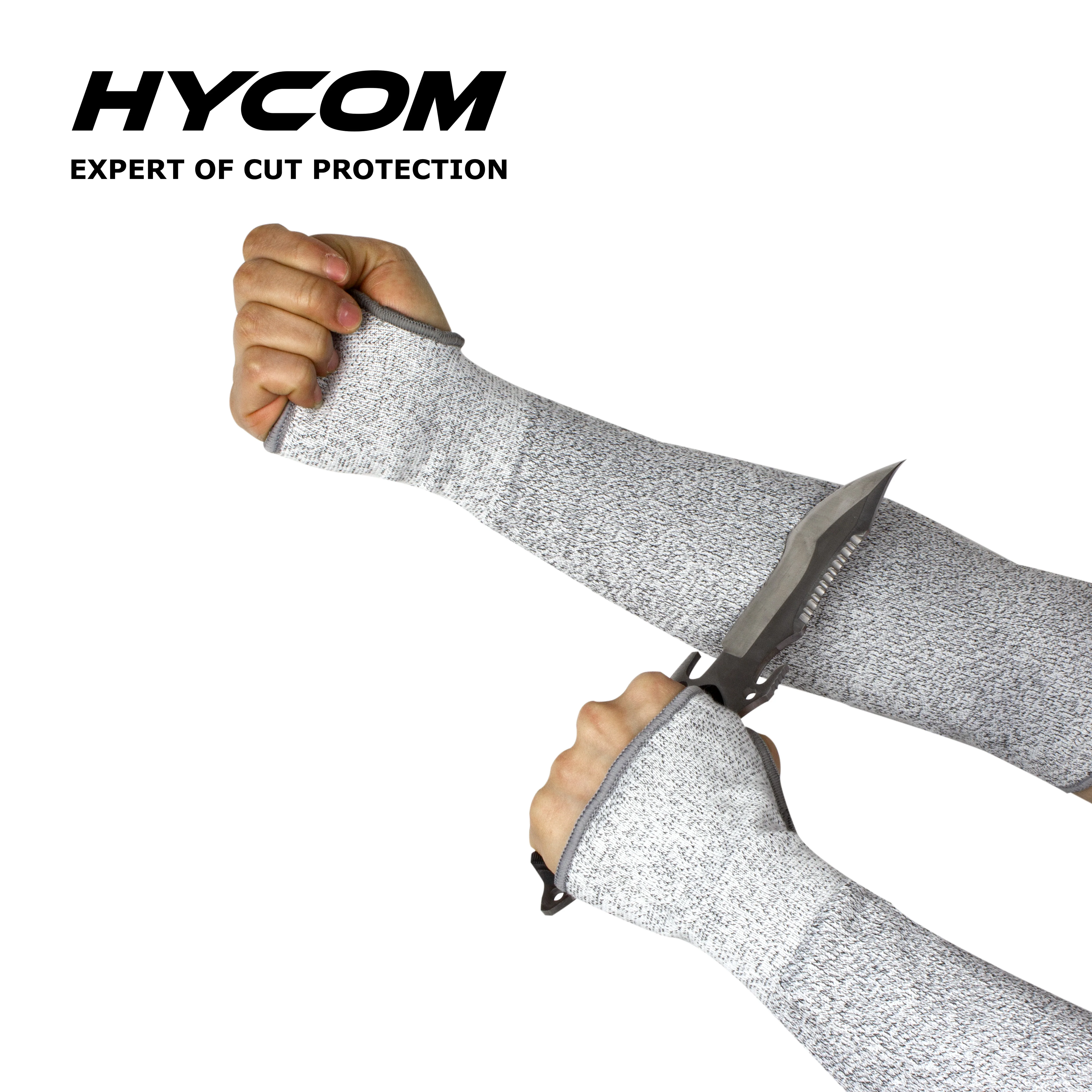 

customized logo arm protective hppe liner knitting sleeves for outdoor protection