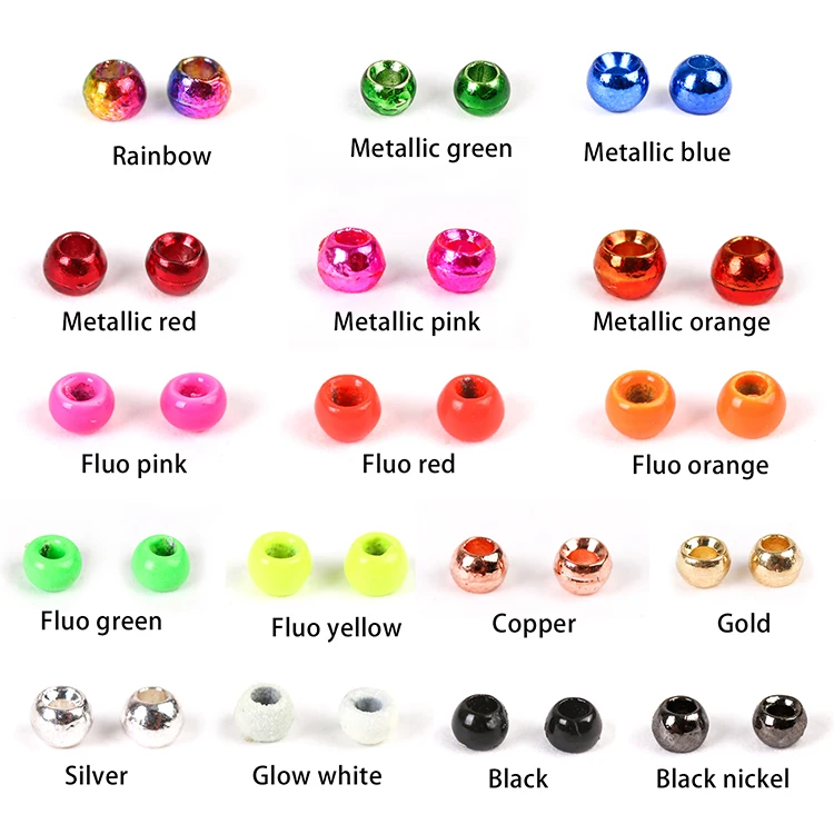 

In stock wholesale fly tying round tungsten bead