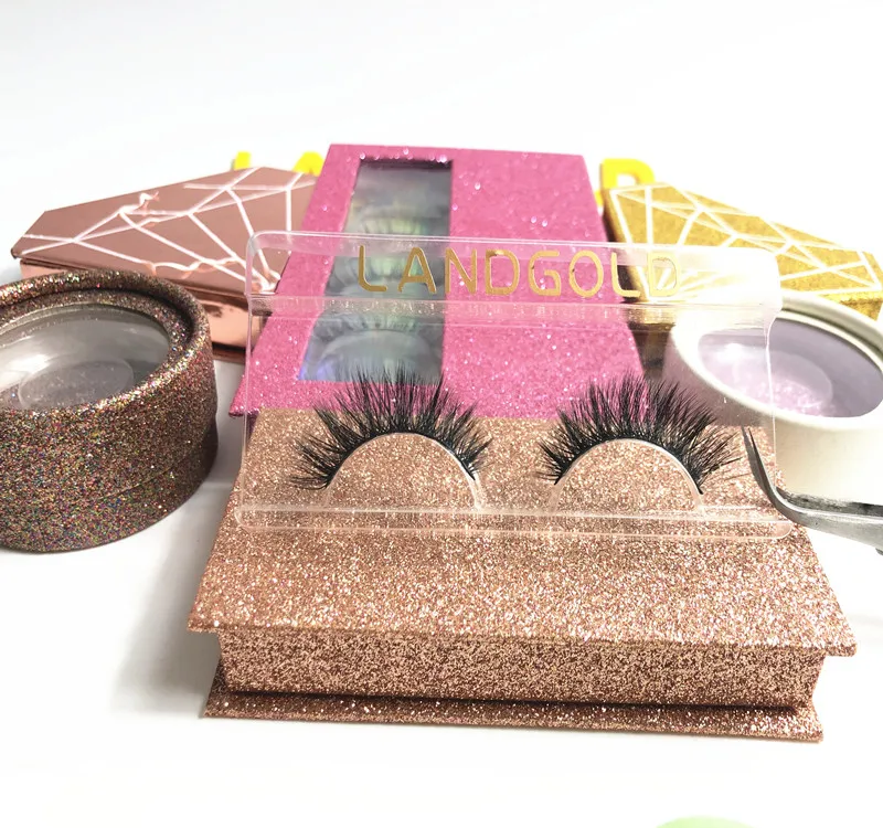 

Custom 2020 New Design cheap silk Eyelashes with Packaging Box