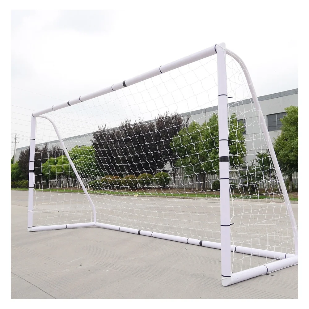 

New Professional Target Shot Outlet Portable 6*4 ft Upvc Team Training Soccer Goal Plastic Kids Football Goal PVC Post For Sale, Customized frame and net