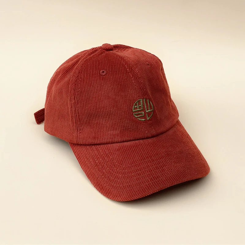 Custom Unconstructed Baseball Cap Embroidery Corduroy Dad Hat - Buy ...