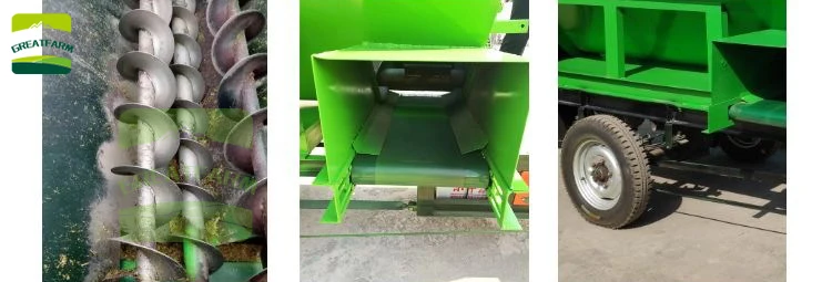 Factory made Automatic silage spreader Automatic mixing feed feeding vehicle Automatic feeding vehicle
