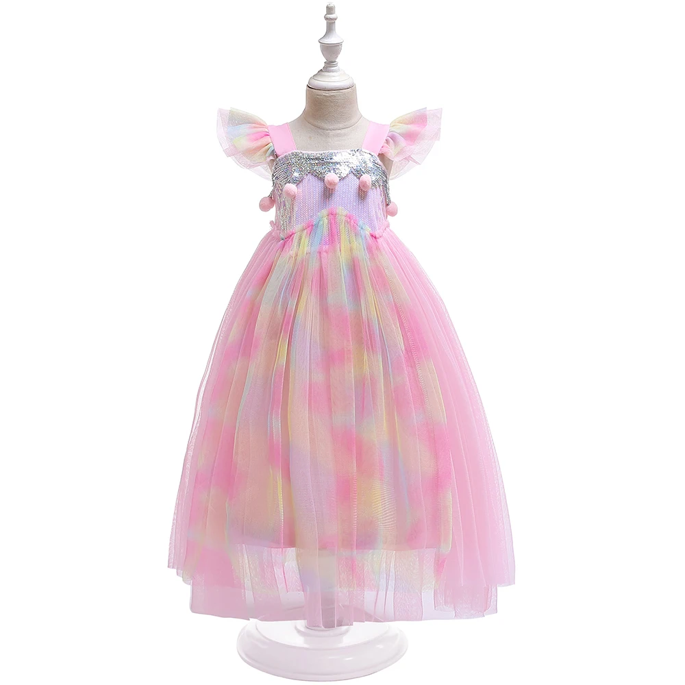 

Children Flower Girls Unicorn Dress Pageant Princess Party Dress Girls Dress 8 Year