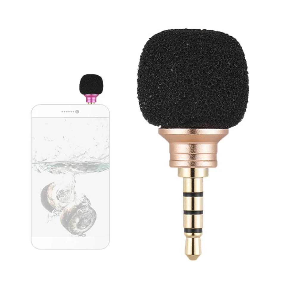 

3.5mm Jack Microphone Cellphone Smartphone Portable Mini Omni-Directional wireless Microphone for Recorder, Black/pink/gold/silver