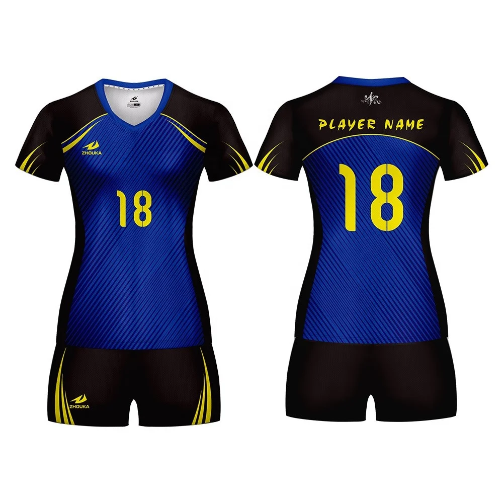 

Design sublimation volleyball uniforms bule volleyball uniform design, Customize color
