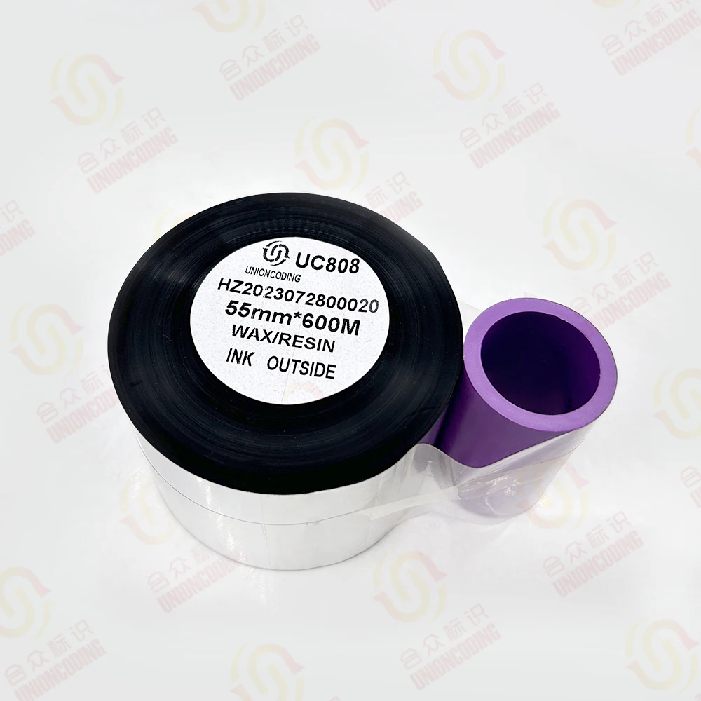 

33mm 450M Ink inside/outside wax/resin tto tape for coder used on thermal transfer overprinter