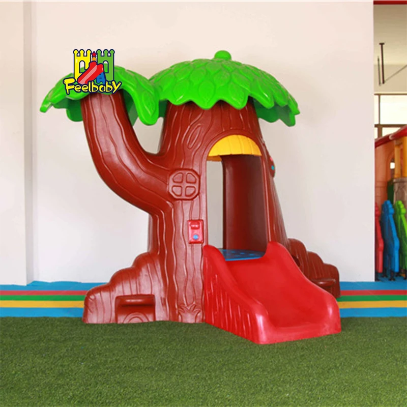 

Feelbaby children play game house kids outdoor playground equipment plastic playhouse, As image