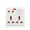 Wholesale electric multi universal power socket outlet bakelite material switched power outlet 13A 220 250V single gang 8 pin