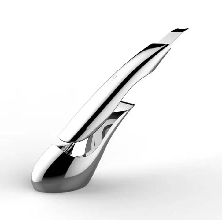 

New arrival valentine gifts Ultrasound skin scrubber for makeup removing, Silver