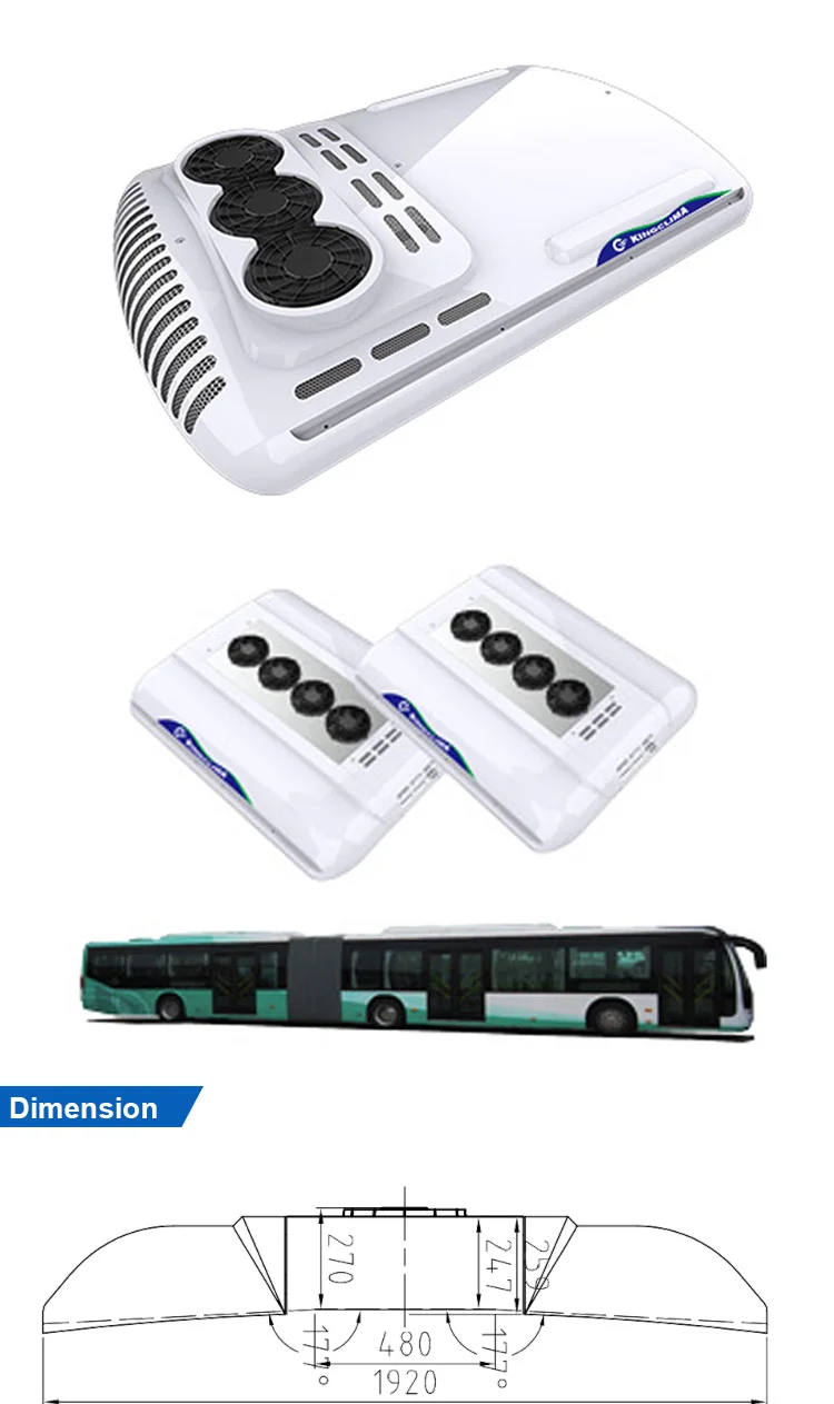 rooftop aircon for bus