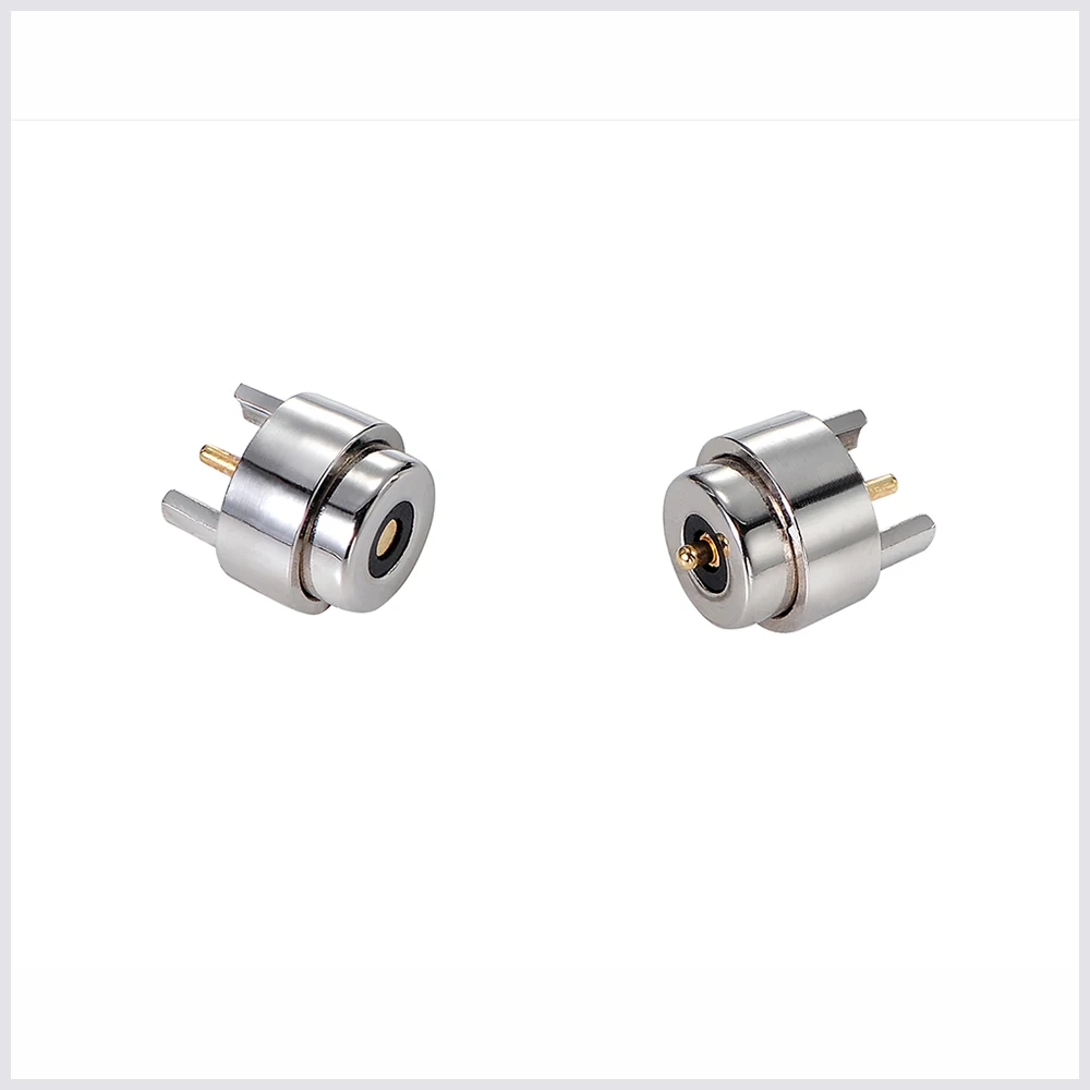 

High Current 2a Round Magnetic Connector Minimum Size 4mm Diameter Circular Charge Magnetic Pogo Pin Connector