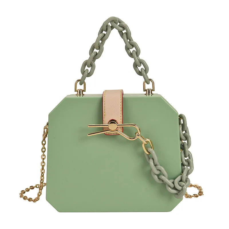 

2021Wholesale customized fashion women handbag wedding bridal accessory evening purse acrylic clutch bag, 6 colors