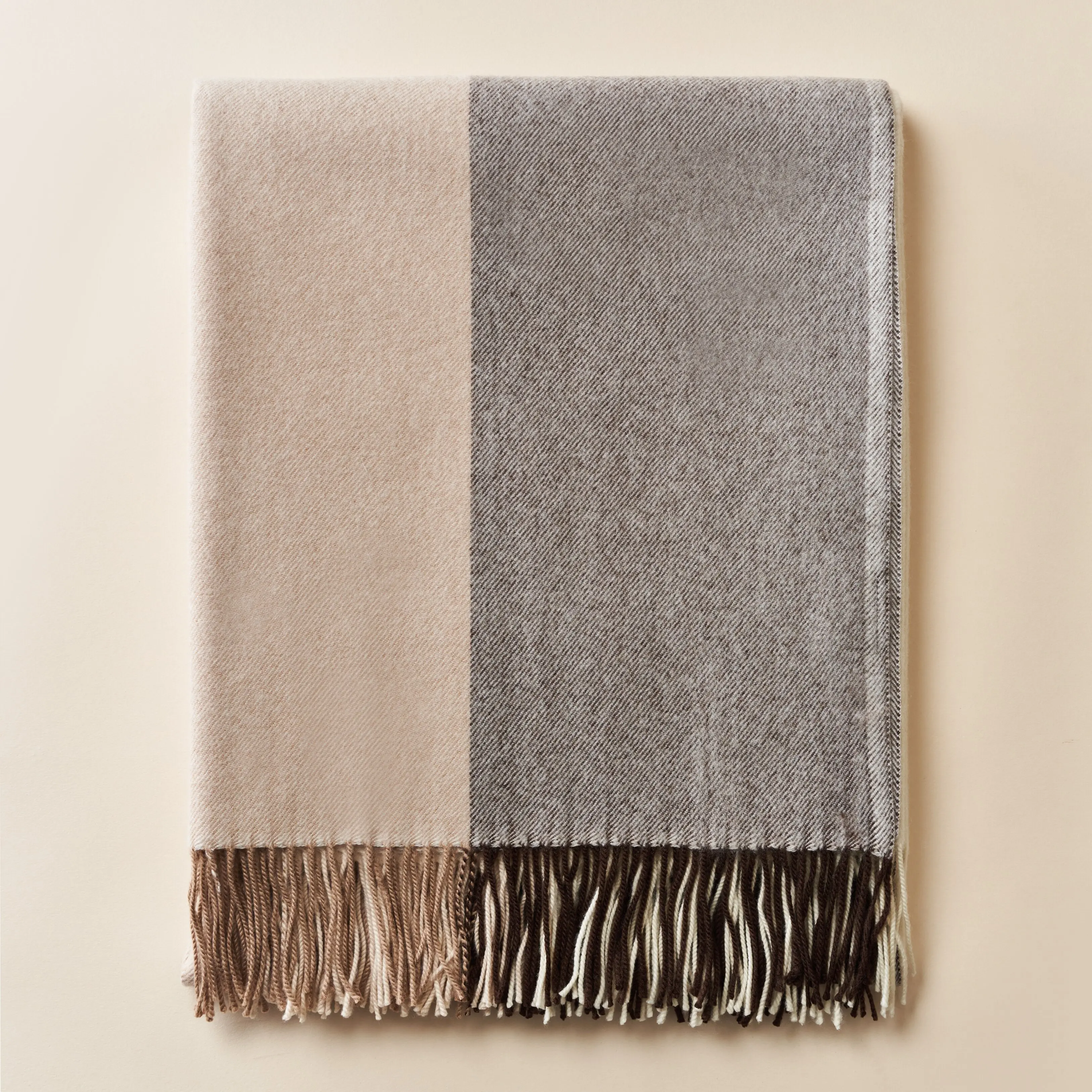 European Style Luxury Paris Merino Wool Throw Blanket Classic 50%Cashmere 50% Australian Wool Shawl for Winter