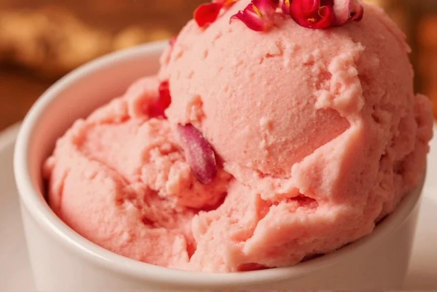 saffron rose ice cream