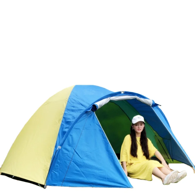 

3-4 Person Large Double for Outdoor Camping travel accessories Travel Picnic Fishing Tents tents camping outdoor