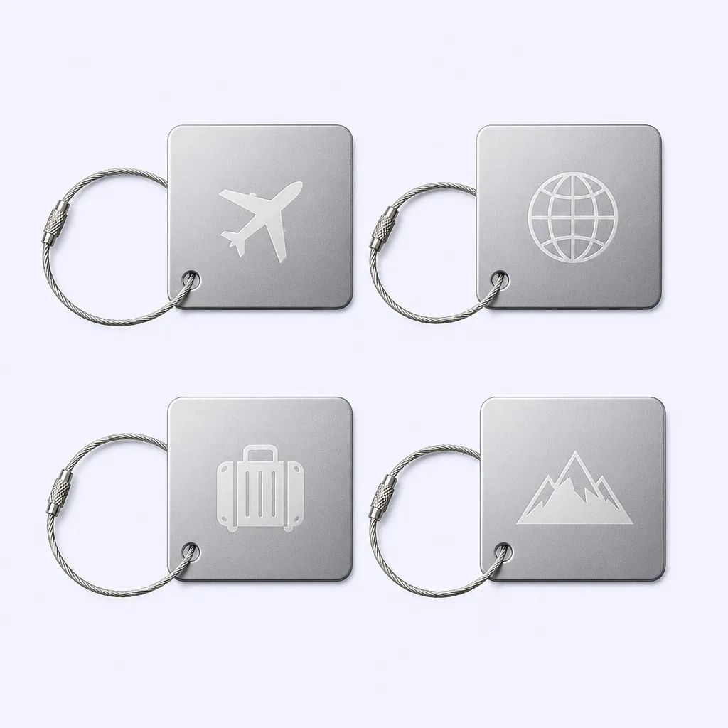 Minimalist Travel Icon Quad