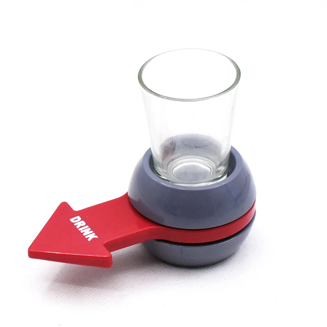 Spin The Bottle With A Cup Of Glass Drinking Game Roulette Shot For