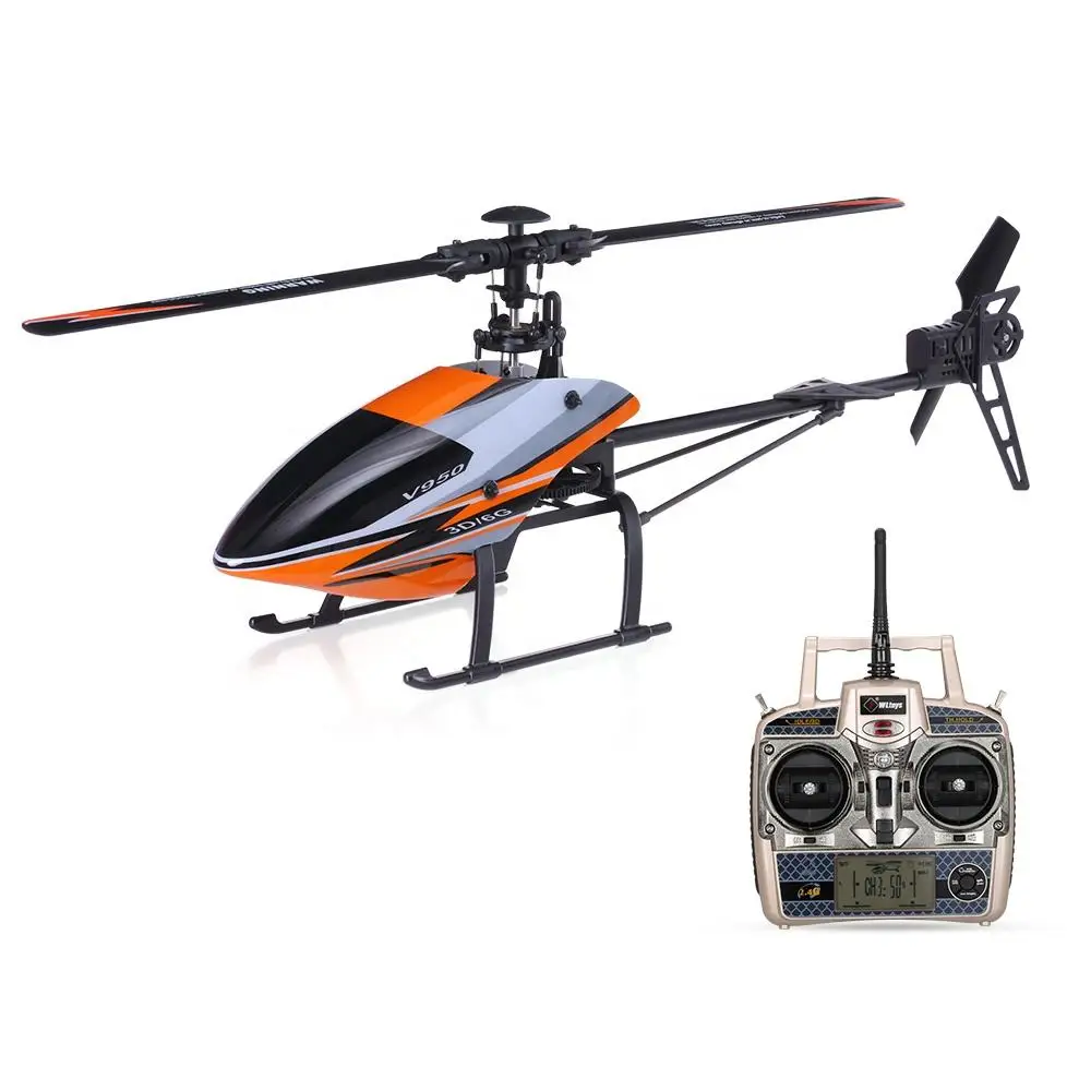 

WLtoys V950 RC Helicopter RTF 2.4G 6CH 3D 6G Brushless Motor RC Plane Flybarless Remote Control Aircraft Toys Gift for Friend