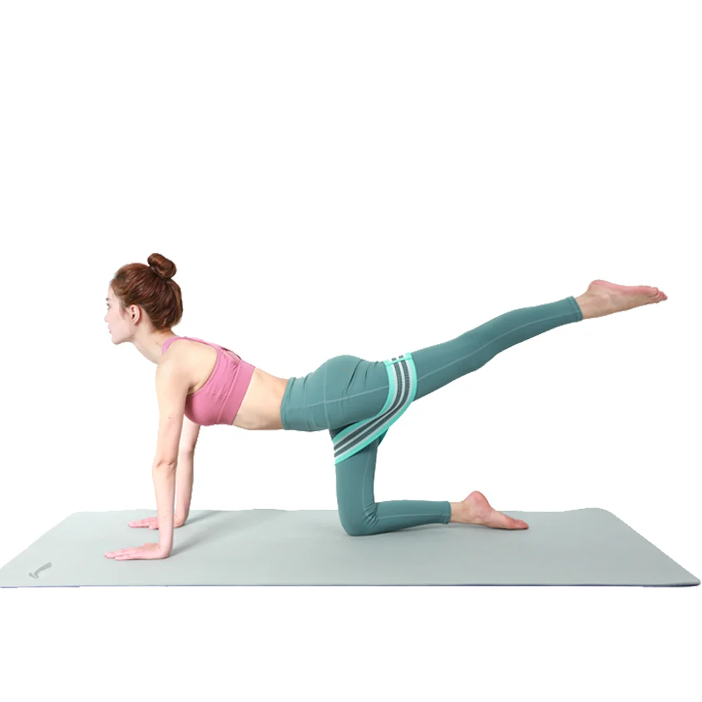Yufeng Custom Logo Multi-Color Anti-Slip Fitness Women Yoga Loop Heavy Resistance Band with Customized Logo Printing