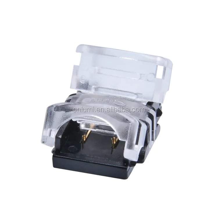 10mm led strip connector 2pin single color waterproof connector for PU Epoxy / Resin Waterproof led strip IP54/IP65