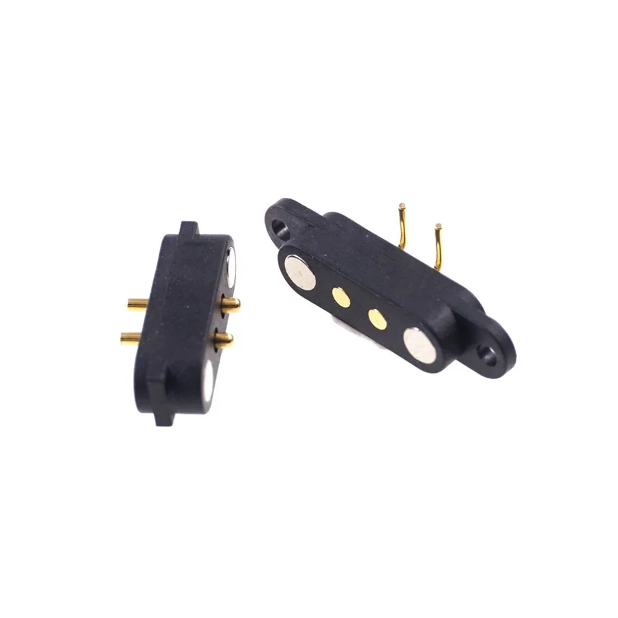 

Customizable Designed Pogo 2.8mm Pitch 2 Pin Magnetic Connector Strong Magnetic Mating Cable Charging Connector
