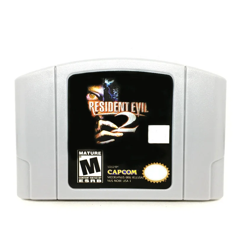 

In Stock USA Version English Language Retro Video Games Cards N64 Games Resident Evil 2 Game