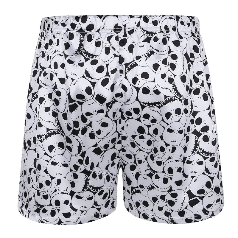 

Mens Skull Heads All Over Print Boxer Shorts Lightweight Loose Lounge Short Pants Swim Sport Gym Shorts