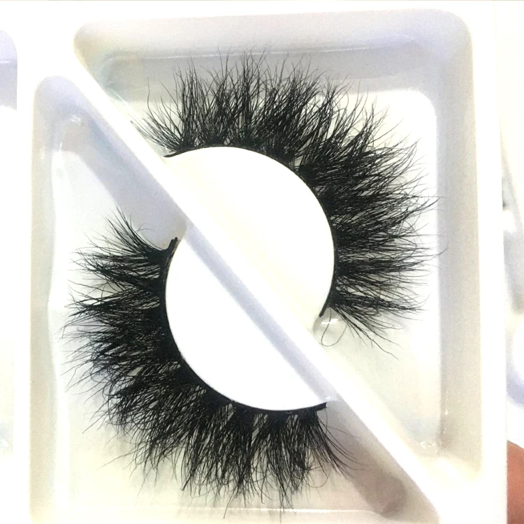 

Cruelty Free Fluffy High Quality Eyelashes Real 100% 3D Mink Band Top 3D Mink Eyelashes, Black