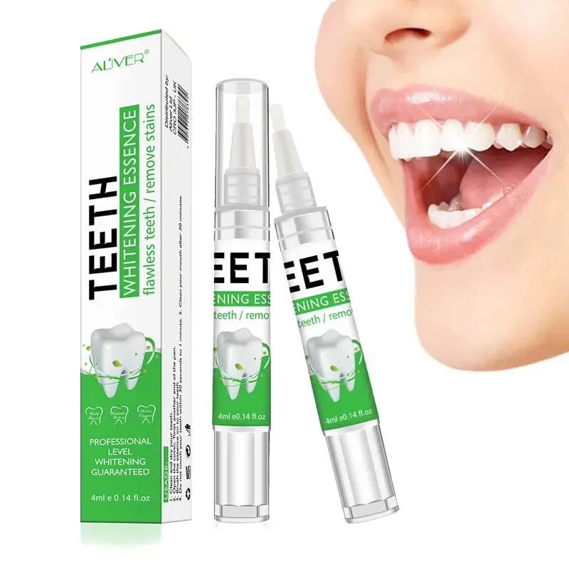 

ALIVER Oral Care Stains Remover Teeth Whitening Pen Private Label Dazzling White Teeth Whitening Gel Pen With Custom Logo