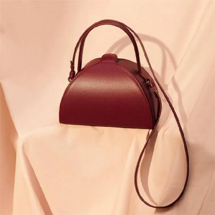 

2021 New arrivals trend magic box semicircle should messenger bag retro geometric shape handbag for women, Picture