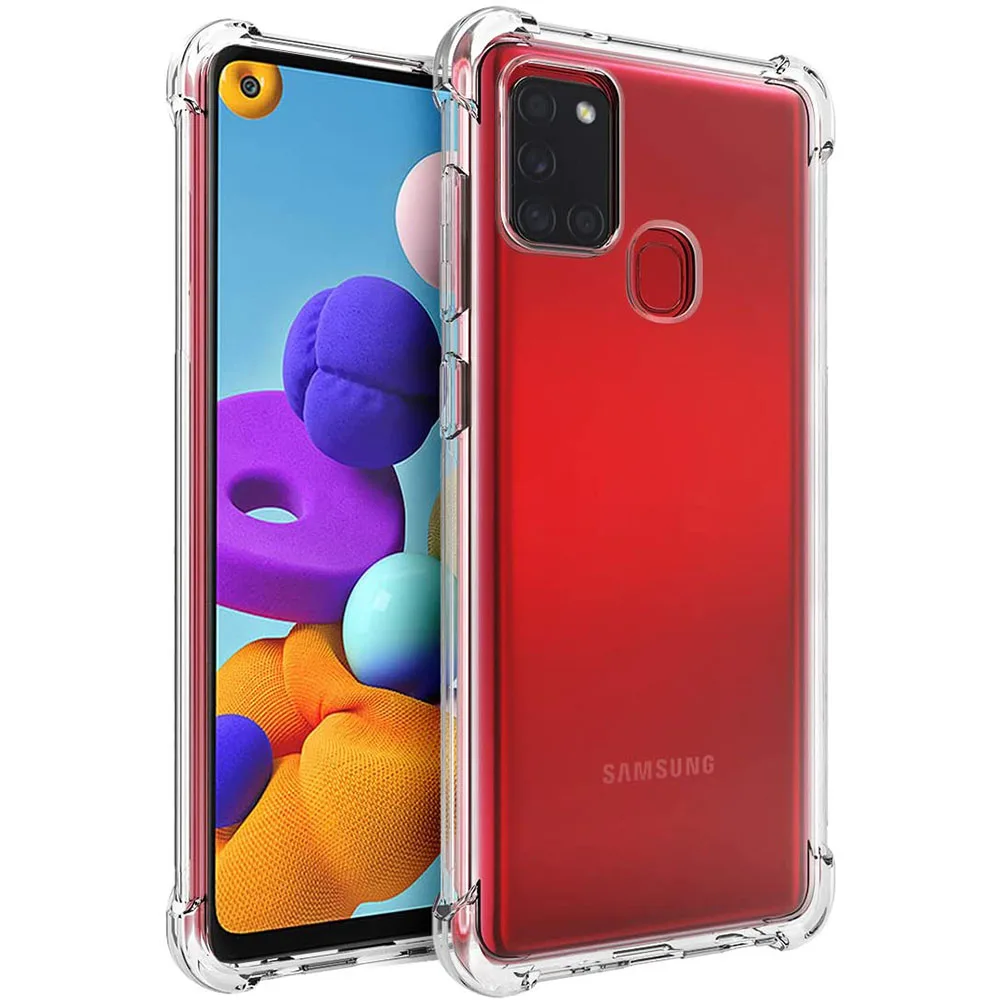 

Laudtec Super Shockproof Accessories Phone Case Phone for Samsung Galaxy A21s Transparent TPU Phone Covers, Clear