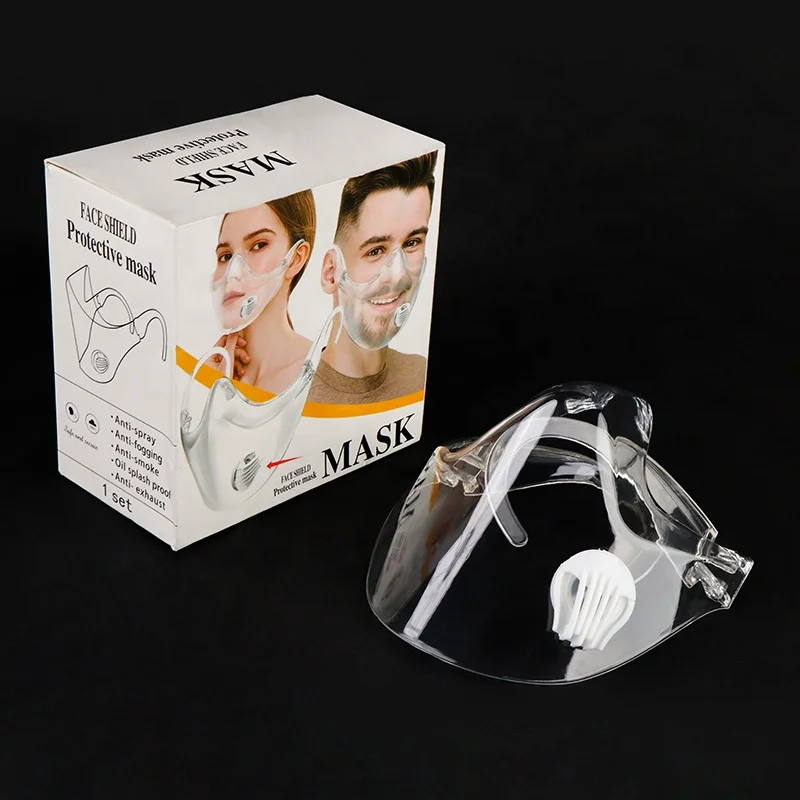 

Anti Fog Protective Transparent Face Shield Clear Nose Shield Filter PC Half Faceshield Glasses