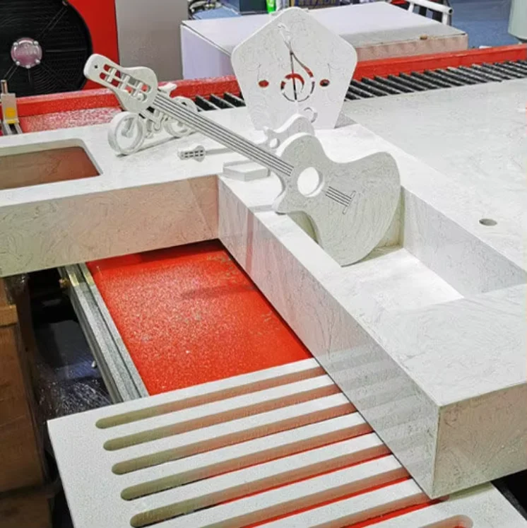 AI-Intelligent 5 Axis Cnc Bridge Saw Jet Stone CNC Machine Sawjet Water Jet Cutter Automatic Stone Waterjet Cutting Machine