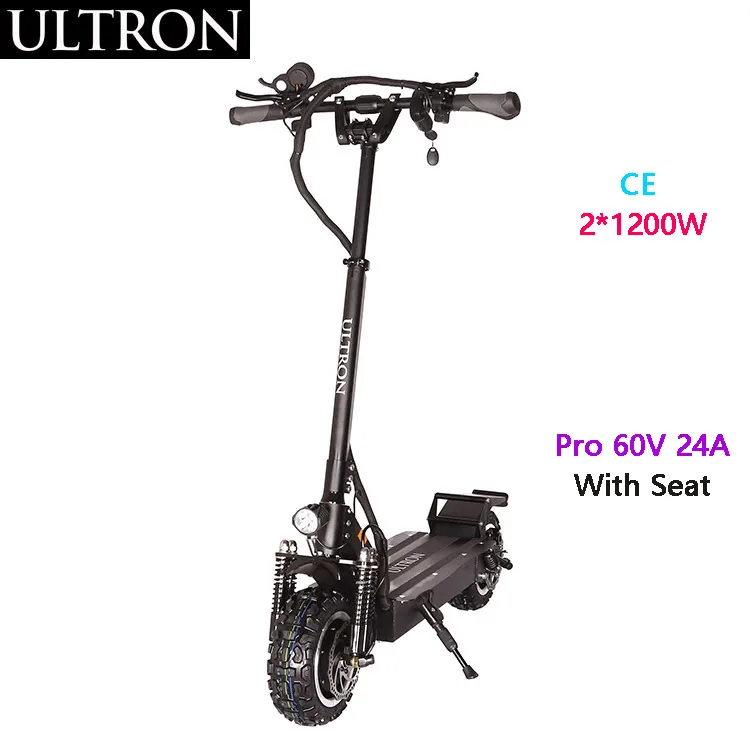 

Ultron T11 Pro Powerful Dual Motor Eu Stock 3200w China For Adult Electric Scooter, Black