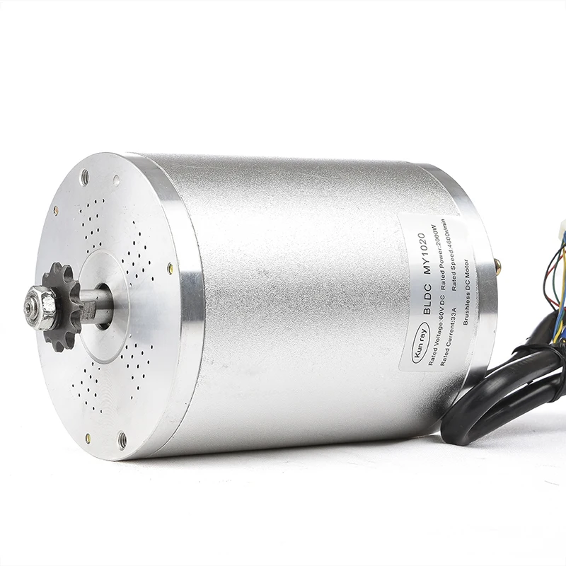 Kunray 3000W 72V Brushless Aluminum Wheel Hub Motor High Speed 42A 4900RPM Electric Scooter & Ebike Parts for Electric Bicycle