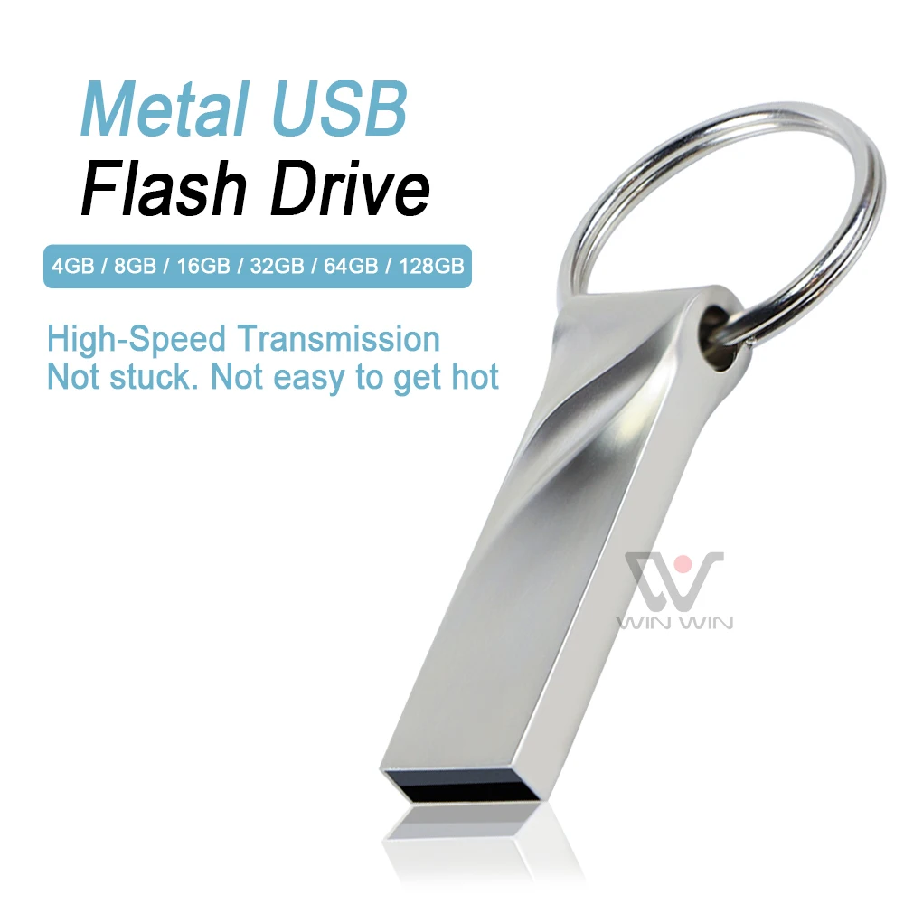 

2022 Hot Sale Mini Portable Keychain Metal 64gb 128gb Usb Flash Drive Free Custom Logo Usb Going Out, Custom colors