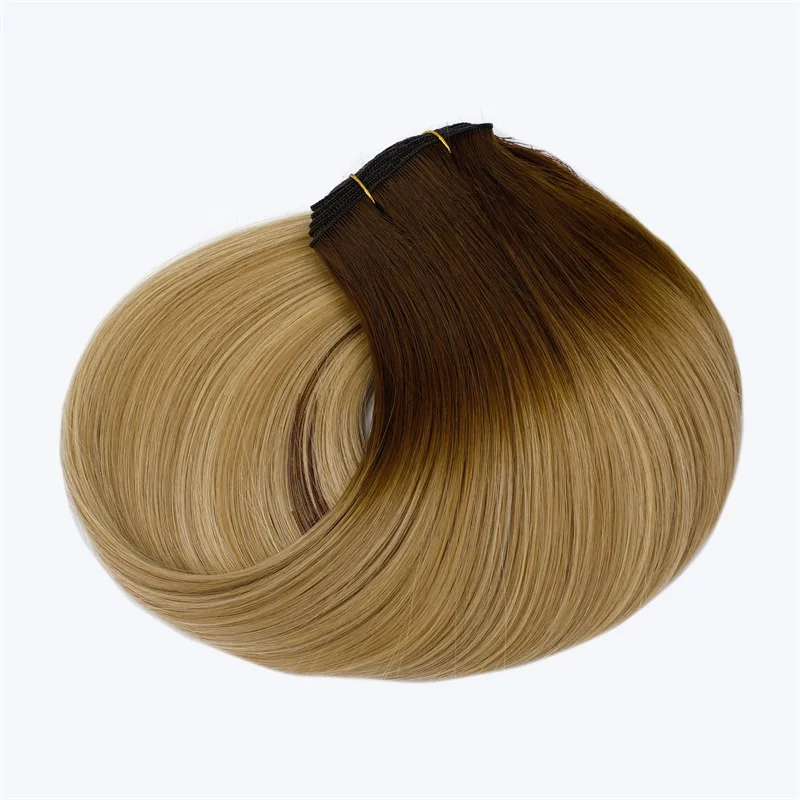 

Sobeauty Hair Drop Shipping Double Wefted Russian Weft Hair Extensions, Wholesale Raw Double Drawn Remy Handtied Weft Hair, Can customized