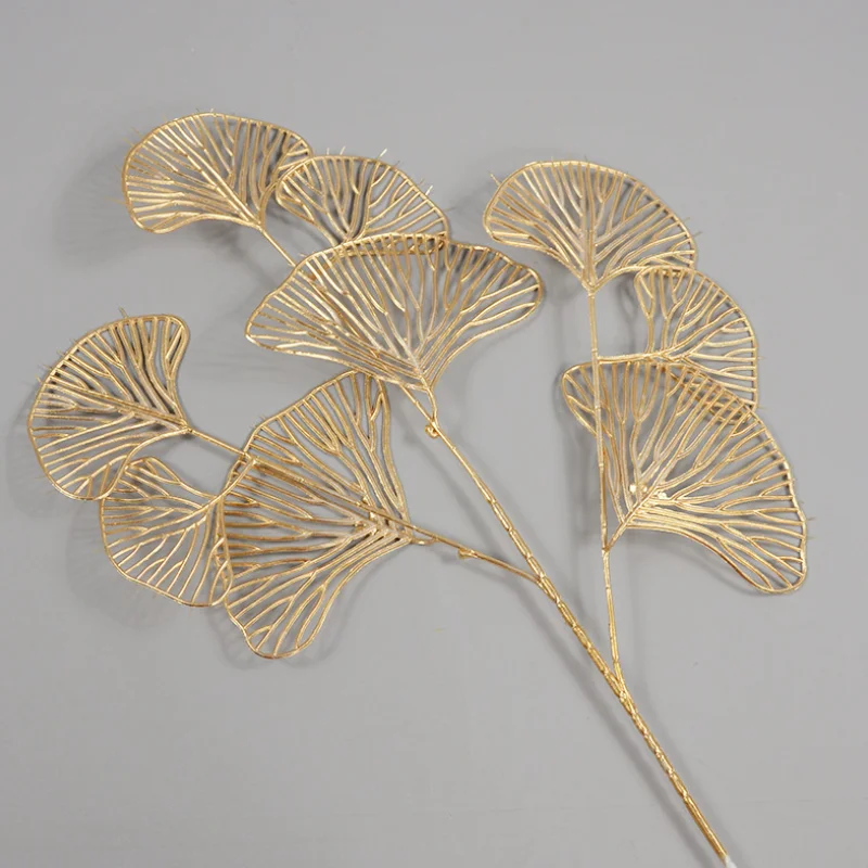 

[Golden Series] Plastic ginkgo fan leaf wood hydrangea eucalyptus spring festival