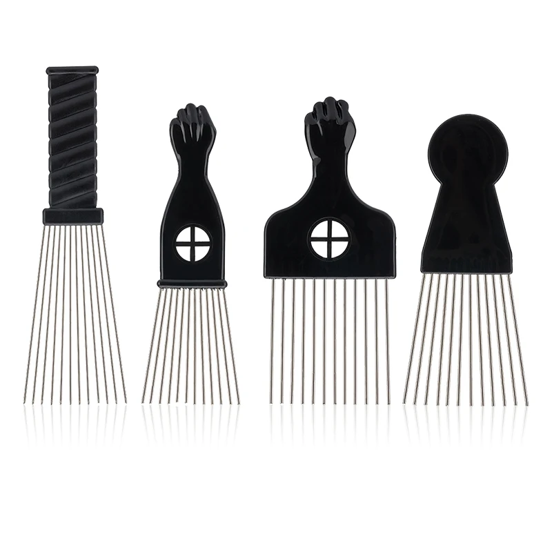 

Hair Salon Custom professional hair dye comb wholesale Salon afro fork comb Oil Head Comb