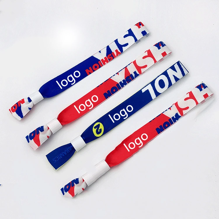 

2021 New Style custom festival fabric wristbands china fashion high quality wristbands/bracelet with plastic barrel lock