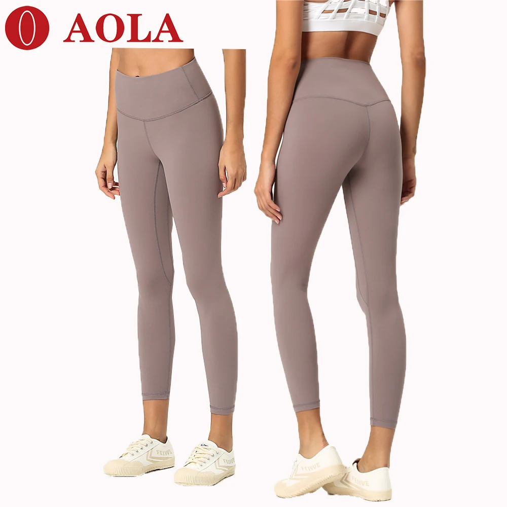 

aola hot sales compression fitness yoga pants leggings for women camo high waist leggings, Green/blue/purple/pink/rose/gray