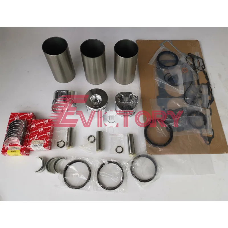 

For Yanmar 3TNV84T 3TNV84-T overhaul rebuild kit piston liner bearing gasket