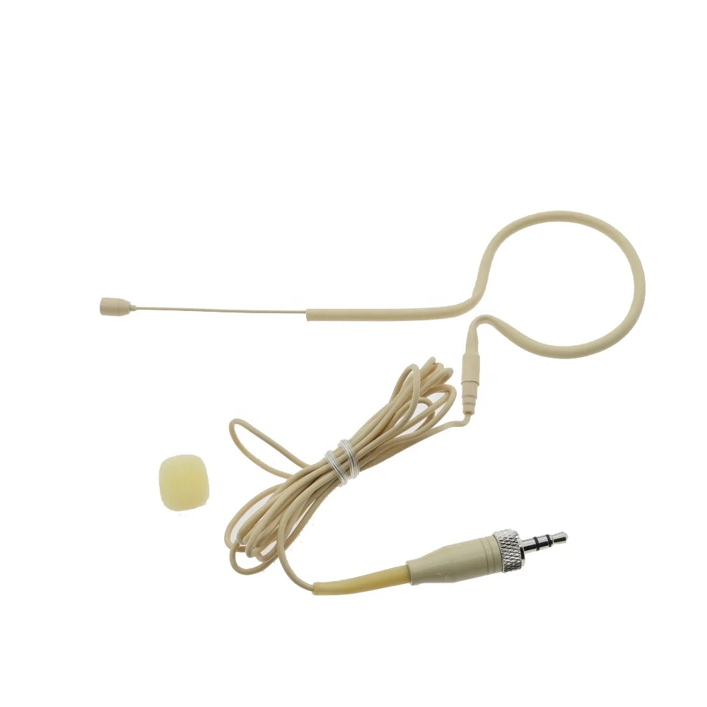 

Omnidirectional Single ear Hook Headset Microphone for Sennheiser G2 G3 G4 Wireless Belt Pack Microfone 3.5mm Lock
