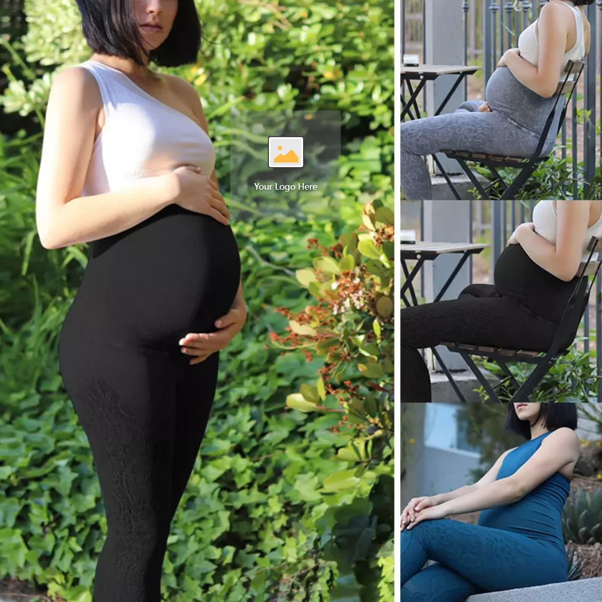 Plus Size Maternity Athletic Pants